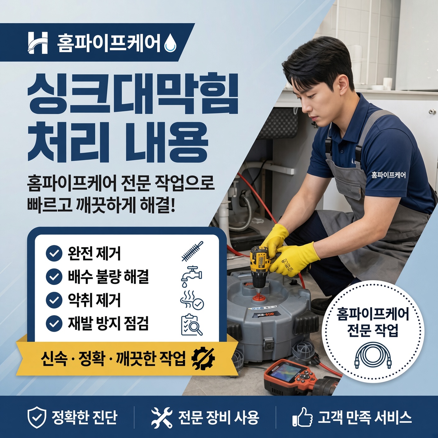구래동 하수구막힘 현장 사진